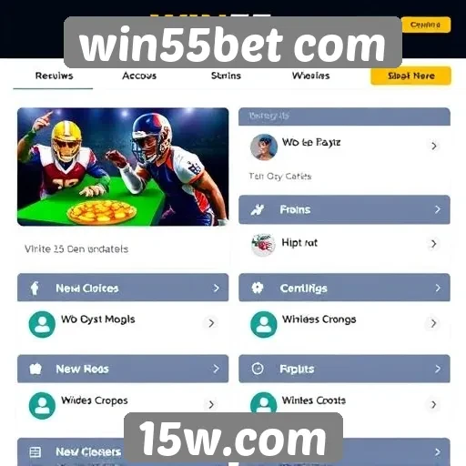Recursos disponíveis para usuários do site win55bet com