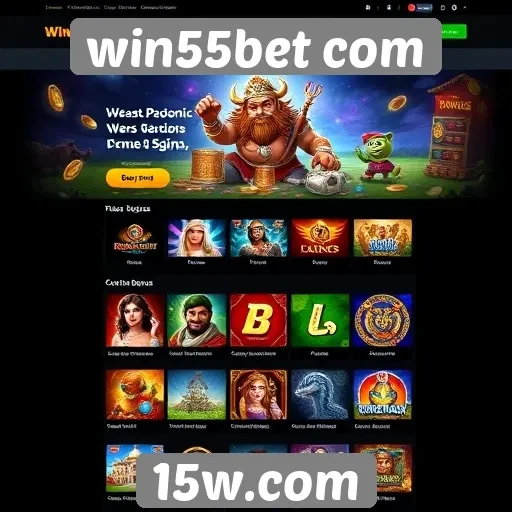 Interface e usabilidade do site win55bet